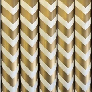 SATYAM KRAFT 5 Pcs White & Golden Premium Design Gift Wrapping Paper for Him/Her, gift Packing Sheets Decorative Romantic Gift Wrap for Birthday Box, Diwali, Anniversary, Wedding, Return Gifts, book Cover, Packaging material, Craft, kids