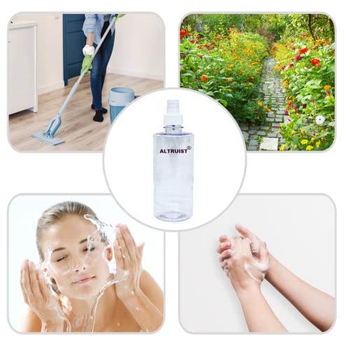 ALTRUIST Mist Spray Bottle for Sanitizer 500ml, Spray Bottle Multi Used for Hand Sanitizer Refillable Empty Bottle Transhparent (Set of 2) - Image 5