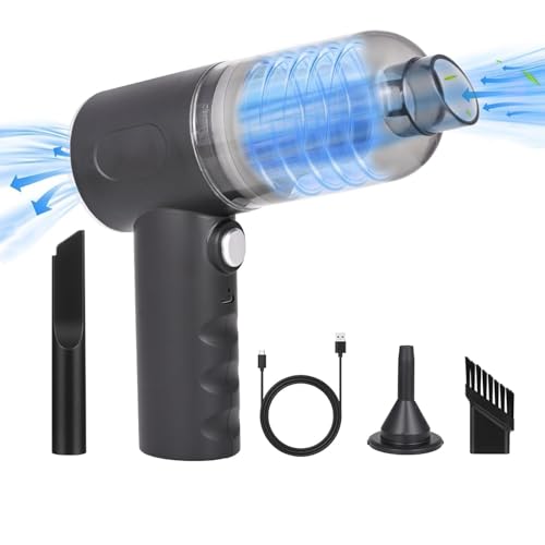 VITRAG Enterprise Vacuum Cleaner for Home Cordless 3 in 1 Wireless Car Vacuum Rechargeable Vacuum Cleaner Home Car Outdoor Office (Black) - Image 2