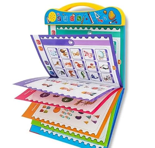 Intelligence Book English Letters & Words Learning Sound Book, Fun Educational Toys, Activities with Numbers, Shapes, Animals Phonetic Learning Book for Toddlers toy for kids - Image 4