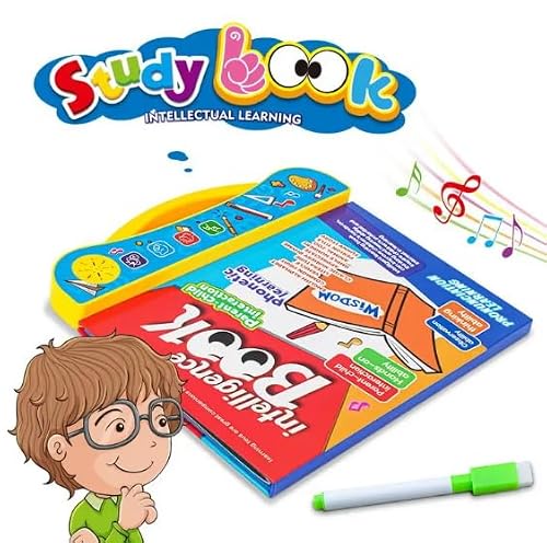Intelligence Book English Letters & Words Learning Sound Book, Fun Educational Toys, Activities with Numbers, Shapes, Animals Phonetic Learning Book for Toddlers toy for kids - Image 5