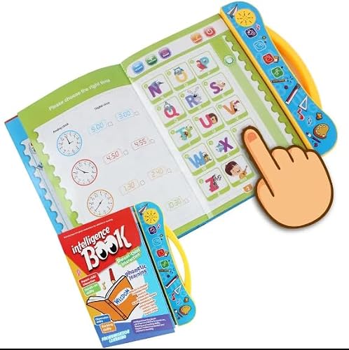 Intelligence Book English Letters & Words Learning Sound Book, Fun Educational Toys, Activities with Numbers, Shapes, Animals Phonetic Learning Book for Toddlers toy for kids - Image 3